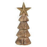Kerstboom 10*10*28 cm Bruin | 6H1852 | Clayre & Eef Kerstboom 10*10*28 cm Bruin | 6H1852 | Clayre & Eef
