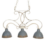 Clayre & Eef | Hanglamp Grijs 60x15x42 cm E27/max 3x60W | 5LMP307 Clayre & Eef | Hanglamp Grijs 60x15x42 cm E27/max 3x60W | 5LMP307