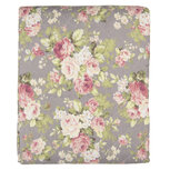 Clayre & Eef | Bedsprei Grijs Groen Roze 140x220 cm | Q188.059 Clayre & Eef | Bedsprei Grijs Groen Roze 140x220 cm | Q188.059