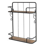 Wandrek 44*14*59 cm Zwart | 5Y0793 | Clayre & Eef Wandrek 44*14*59 cm Zwart | 5Y0793 | Clayre & Eef