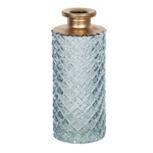 Vaas ø 5*13 cm Blauw | 6GL2944BL | Clayre & Eef Vaas ø 5*13 cm Blauw | 6GL2944BL | Clayre & Eef