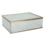 Clayre & Eef | Glazen Sieradendoos Transparant 25*17*8 cm | 6GL3012XL Clayre & Eef | Glazen Sieradendoos Transparant 25*17*8 cm | 6GL3012XL