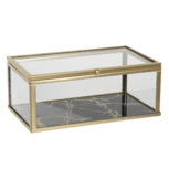 Clayre & Eef | Glazen Sieradendoos Transparant 14x8x6 cm | 6GL3014XS Clayre & Eef | Glazen Sieradendoos Transparant 14x8x6 cm | 6GL3014XS