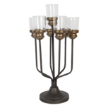 Kandelaar 25*22*49 cm Bruin | 6Y4230 | Clayre & Eef