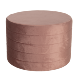 Clayre & Eef | Poef Roze ø 60x40 cm | 50499P