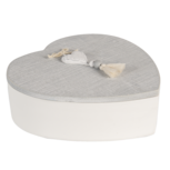 Clayre & Eef | Opbergdoos Grijs, Wit 18x18x6 cm | 6H2028 Clayre & Eef | Opbergdoos Grijs, Wit 18x18x6 cm | 6H2028