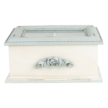 Clayre & Eef | Theedoos 1 vak Blauw, Beige 20x17x9 cm | 6H2030 Clayre & Eef | Theedoos 1 vak Blauw, Beige 20x17x9 cm | 6H2030