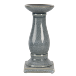 Clayre & Eef | Kandelaar Grijs ø 12x25 cm | 6CE1261M