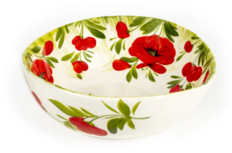Schaal salade medium met klaprozen en groen gras 20 x 7 cm | EWBL22| Piccobella Schaal salade medium met klaprozen en groen gras 20 x 7 cm | EWBL22| Piccobella