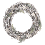 Decoratie krans ø 36*9 cm Wit | 64833 | Clayre & Eef Decoratie krans ø 36*9 cm Wit | 64833 | Clayre & Eef