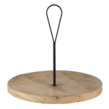 Clayre & Eef | Decoratief Dienblad Bruin ø 40x37 cm | 6H2036 Clayre & Eef | Decoratief Dienblad Bruin ø 40x37 cm | 6H2036