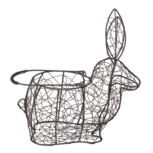 Clayre & Eef | Paas Mandje Haas Zwart 26x13x28 cm | 6Y4302 Clayre & Eef | Paas Mandje Haas Zwart 26x13x28 cm | 6Y4302
