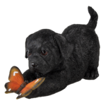 Clayre & Eef | Decoratie Beeld Hond Zwart 20x8x11 cm | 6PR3359 Clayre & Eef | Decoratie Beeld Hond Zwart 20x8x11 cm | 6PR3359