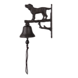 Clayre & Eef | Ouderwetse Deurbel Gietijzer Hond Bruin 8x15x20 cm | 6Y4570 Clayre & Eef | Ouderwetse Deurbel Gietijzer Hond Bruin 8x15x20 cm | 6Y4570