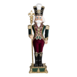 Clayre & Eef | Kerstdecoratie Beeld Notenkraker Rood, Groen 29x25x89 cm | 5PR0071 Clayre & Eef | Kerstdecoratie Beeld Notenkraker Rood, Groen 29x25x89 cm | 5PR0071