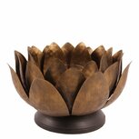Theelichthouder kandelaar lotusbloem Ø 28 cm goud ijzer waxinelicht | 11352404 | Dutch Style Theelichthouder kandelaar lotusbloem Ø 28 cm goud ijzer waxinelicht | 11352404 | Dutch Style