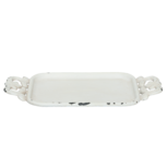 Clayre & Eef | Decoratief Dienblad Wit 16x8x1 cm | 6Y2309W Clayre & Eef | Decoratief Dienblad Wit 16x8x1 cm | 6Y2309W