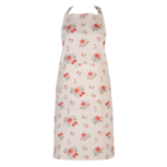 Clayre & Eef | Keukenschort Beige Roze 70x85 cm | LRC41