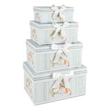 Set van 4 opbergdozen Winter Robin 23x16x12cm | A185023 | Dekoratief Set van 4 opbergdozen Winter Robin 23x16x12cm | A185023 | Dekoratief