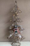 Kerstboom houten takjes met strik glitter sneeuw en (knipper) lampjes 90 cm | JIF-20341 | La Galleria Kerstboom houten takjes met strik glitter sneeuw en (knipper) lampjes 90 cm | JIF-20341 | La Galleria