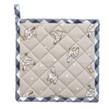 Clayre & Eef | Pannenlap Beige, Blauw 20*20 cm | LCH45BL Clayre & Eef | Pannenlap Beige, Blauw 20*20 cm | LCH45BL