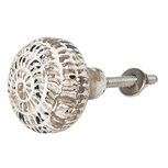 Clayre & Eef | Deurknop Bruin Beige ø 4x4 cm / S3 cm | 64179 Clayre & Eef | Deurknop Bruin Beige ø 4x4 cm / S3 cm | 64179