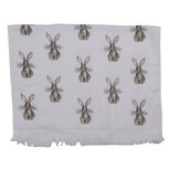 Clayre & Eef | Gastendoekje Wit, Roze, Beige 40x66 cm | CTREB2 Clayre & Eef | Gastendoekje Wit, Roze, Beige 40x66 cm | CTREB2
