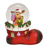 Sneeuwbol vorm laars kerstman met rendier cadeautjes 10 x 11 x 7 cm | 10027884-2 | Winter & Kerstdecoratie | G.Wurm Sneeuwbol vorm laars kerstman met rendier cadeautjes 10 x 11 x 7 cm | 10027884-2 | Winter & Kerstdecoratie | G.Wurm