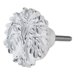 Clayre & Eef | Deurknop Wit ø 4x3 cm / S3 cm | 64892