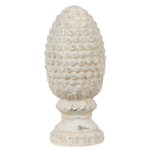 Clayre & Eef | Decoratie Beeld Dennenappel Beige ø 10x23 cm | 6TE0393S Clayre & Eef | Decoratie Beeld Dennenappel Beige ø 10x23 cm | 6TE0393S