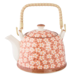 Clayre & Eef | Theepot met Filter Roze 18x14x12 cm / 700 ml | 6CETE0006 Clayre & Eef | Theepot met Filter Roze 18x14x12 cm / 700 ml | 6CETE0006