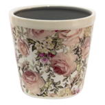 Clayre & Eef | Bloempot Binnen Wit, Roze ø 15x14 cm | 6CE1409M Clayre & Eef | Bloempot Binnen Wit, Roze ø 15x14 cm | 6CE1409M