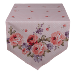 Clayre & Eef | Tafelloper Roze, Paars 50x160 cm | DTR65 Clayre & Eef | Tafelloper Roze, Paars 50x160 cm | DTR65