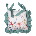 Clayre & Eef | Kussenhoes Stoelkussen Wit, Groen 40x40 cm | FOB25 Clayre & Eef | Kussenhoes Stoelkussen Wit, Groen 40x40 cm | FOB25