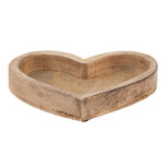 Clayre & Eef | Decoratie schaal Hart Bruin 20x18x3 cm | 6H2161M Clayre & Eef | Decoratie schaal Hart Bruin 20x18x3 cm | 6H2161M