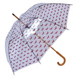 Clayre & Eef | Paraplu Volwassenen Bruin 60 cm | JZUM0056CH Clayre & Eef | Paraplu Volwassenen Bruin 60 cm | JZUM0056CH