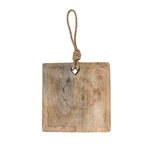 Clayre & Eef | Borrelplank Bruin 20x20x2 cm | 6H2166S Clayre & Eef | Borrelplank Bruin 20x20x2 cm | 6H2166S