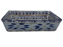 Ovenschaal keramisch Rechthoek Old World BLue 25 x 13 cm cakevorm 1 liter Maat S | OWB-RH25 | Lavandoux Ovenschaal keramisch Rechthoek Old World BLue 25 x 13 cm cakevorm 1 liter Maat S | OWB-RH25 | Lavandoux