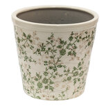 Clayre & Eef | Bloempot Binnen Groen Beige ø 22x20 cm | 6CE1457XL Clayre & Eef | Bloempot Binnen Groen Beige ø 22x20 cm | 6CE1457XL