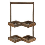 Clayre & Eef | Wijnrek Bruin 27x14x42 cm | 6H2200 Clayre & Eef | Wijnrek Bruin 27x14x42 cm | 6H2200