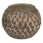 Clayre & Eef | Theelichthouder Zilverkleurig ø 17x14 cm | 6GL3904 Clayre & Eef | Theelichthouder Zilverkleurig ø 17x14 cm | 6GL3904
