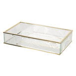 Clayre & Eef | Glazen Sieradendoos Transparant 24x14x5 cm | C6GL0024 Clayre & Eef | Glazen Sieradendoos Transparant 24x14x5 cm | C6GL0024