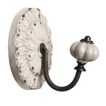 Clayre & Eef | Wandhaak Wit 10x10x10 cm | 63306