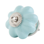 Clayre & Eef | Deurknop Blauw ø 4x3 cm / S3 cm | 63513