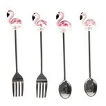 Clayre & Eef | Dessertbestek Set van 4 Zilverkleurig 14x10x2 cm | 64346 Clayre & Eef | Dessertbestek Set van 4 Zilverkleurig 14x10x2 cm | 64346