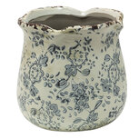 Clayre & Eef | Bloempot Binnen Grijs Beige ø 15x14 cm | 6CE1455M Clayre & Eef | Bloempot Binnen Grijs Beige ø 15x14 cm | 6CE1455M