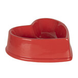 Clayre & Eef | Voerbak Hond Kat Rood 19x19x6 cm / 400 ml | 6CEBO0053 Clayre & Eef | Voerbak Hond Kat Rood 19x19x6 cm / 400 ml | 6CEBO0053