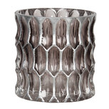 Clayre & Eef | Glazen Theelichthouder ø 10x10 cm | 6GL2913S Clayre & Eef | Glazen Theelichthouder ø 10x10 cm | 6GL2913S