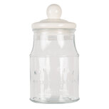 Clayre & Eef | Voorraadpot Deksel Transparant ø 15x29 cm | 6GL2924 Clayre & Eef | Voorraadpot Deksel Transparant ø 15x29 cm | 6GL2924