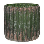 Clayre & Eef | Glazen Theelichthouder Groen ø 11x11 cm | 6GL2990 Clayre & Eef | Glazen Theelichthouder Groen ø 11x11 cm | 6GL2990